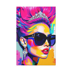 Vibrant Canvas Art Wraps - Colorful Pop Art Portrait