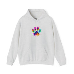 Colourful Paw Print Hoodie for Animal Lovers