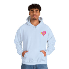 Vibrant Heart Print Hoodie - Funky Sweatshirt for Cozy Days, Perfect for Gifts, Casual Wear, Festivals, and Everyday Comfort