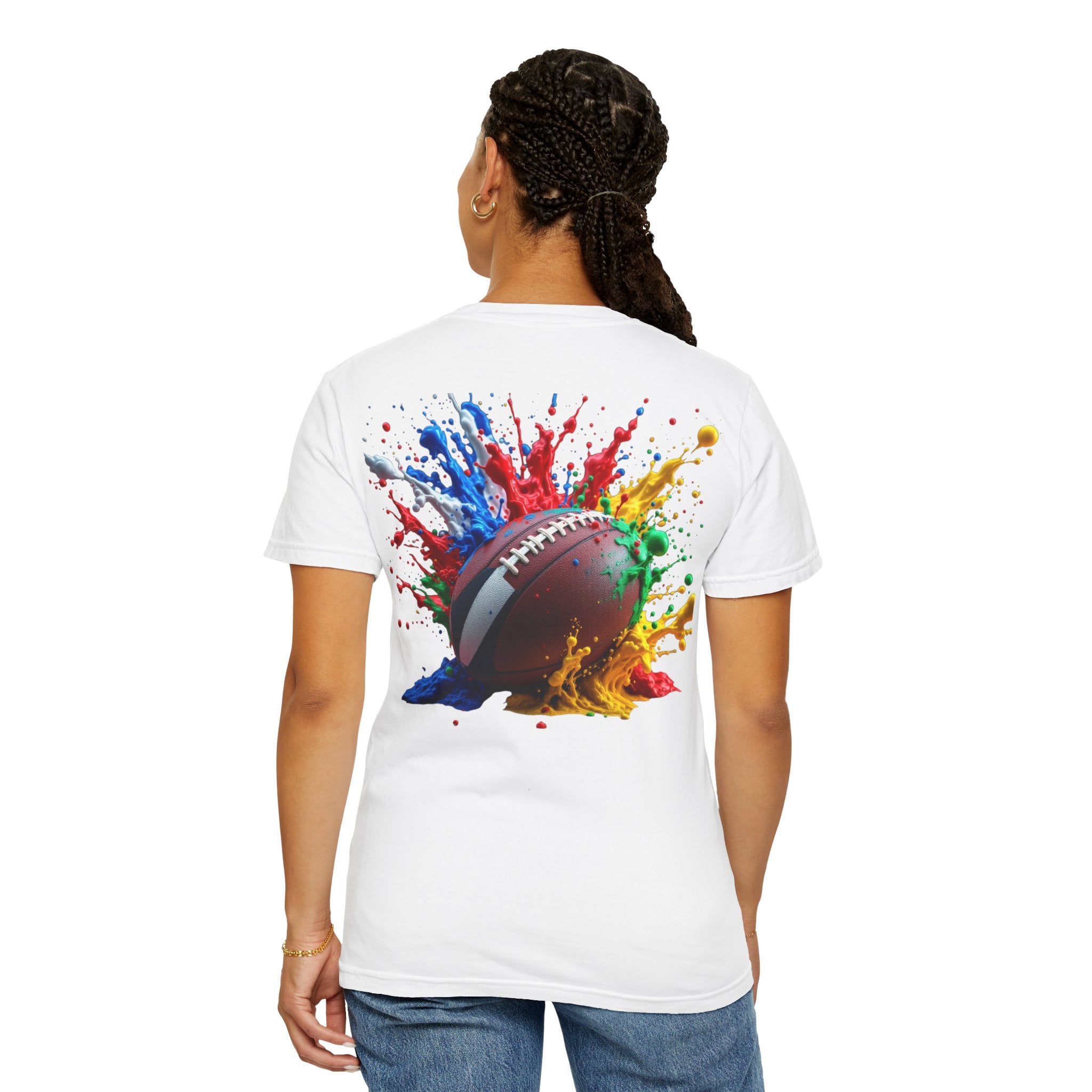 Rugby Ball Graphic T-Shirt, Unisex Vintage Tee, Perfect for Festivals, Beach Days, and Casual Wear, Gift for Sun Lovers