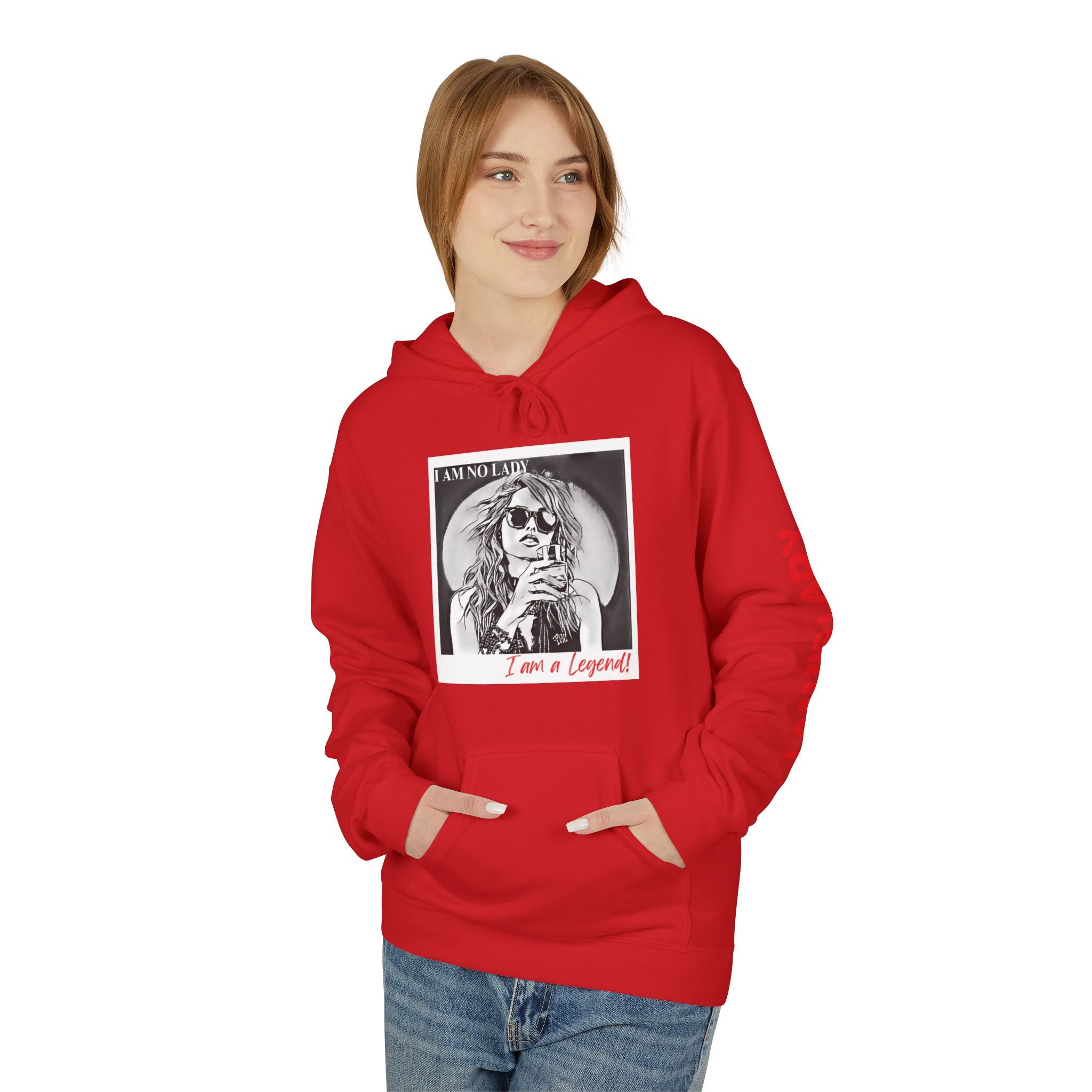 Legendary Spirit Hoodie - Unisex Fleece Sweatshirt, Motivational Gift, Trendy Streetwear, Perfect for Casual Days, Unique Statement Piece