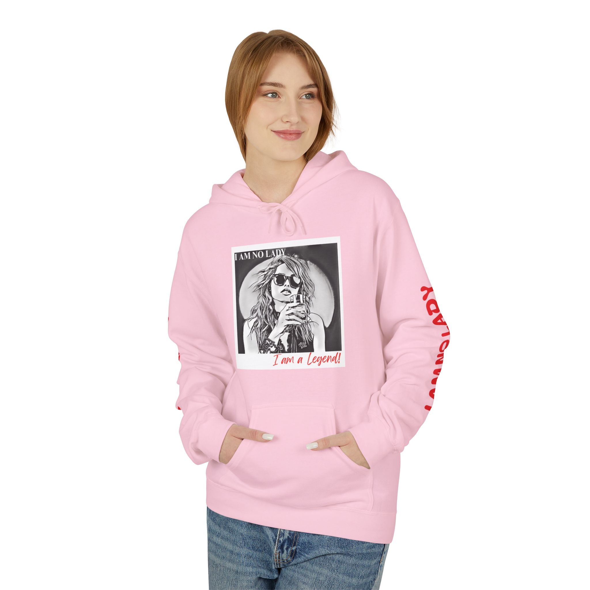 Legendary Spirit Hoodie - Unisex Fleece Sweatshirt, Motivational Gift, Trendy Streetwear, Perfect for Casual Days, Unique Statement Piece