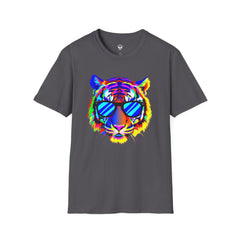 Colorful Tiger Graphic T-Shirt, Fun Apparel, Gift for Animal Lovers, Casual Wear, Summer Fashion, Festival Outfit