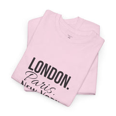 City Life Unisex Tee: London, Paris, New York Deal - Travel Shirt, Fashion Apparel, Gift for Travelers, Urban Outfit, Streetwear