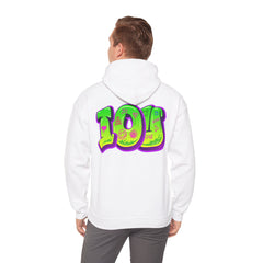 Colorful Graffiti Hoodie, Unisex Heavy Blend™ Sweatshirt, Streetwear Style, Trendy Gift for Teens, Casual Wear, Festive Fashion, [...]