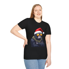 Cool Gorilla Santa T-Shirt | Funny Holiday Tee | Unisex Gift for Christmas, Party Wear, Family Gathering, Casual Style