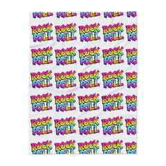 Rock & Roll Arctic Fleece Blanket, Cozy Throw, Music Lover Gift, Vibrant Decor, Concert Merchandise, Unique Home Accessory