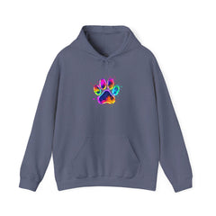 Colourful Paw Print Hoodie for Animal Lovers