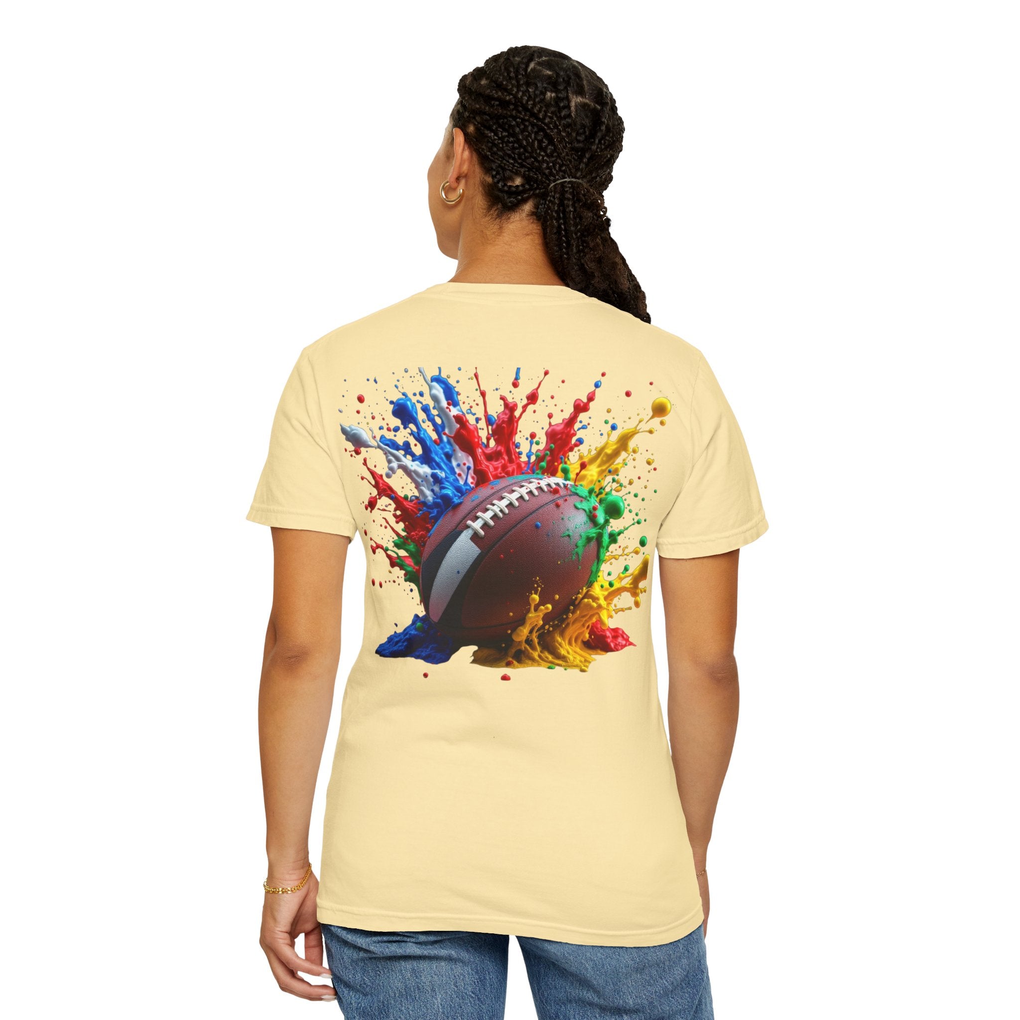 Rugby Ball Graphic T-Shirt, Unisex Vintage Tee, Perfect for Festivals, Beach Days, and Casual Wear, Gift for Sun Lovers