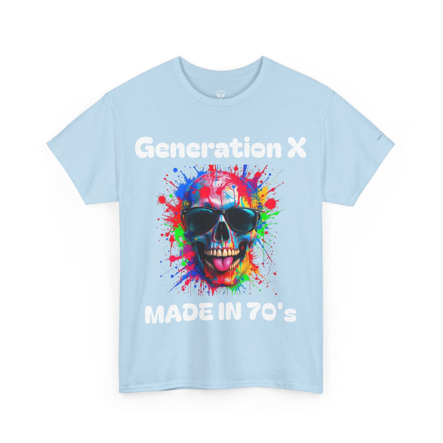 Vibrant Skull Graphic Unisex Heavy Cotton Tee