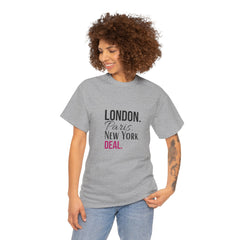City Life Unisex Tee: London, Paris, New York Deal - Travel Shirt, Fashion Apparel, Gift for Travelers, Urban Outfit, Streetwear