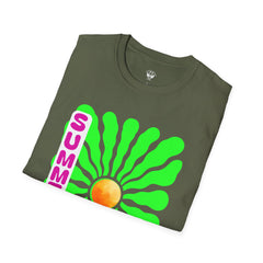 Retro Summer Love T-Shirt | Unisex, Colorful Graphic Tee, Perfect for Festivals, Beach Days, and Summer Celebrations