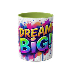 Dream Big Two-Tone Coffee Mug - 11oz Motivational Drinkware