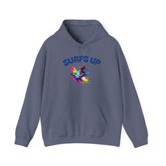 Surf's Up Unisex Heavy Blend Hooded Sweatshirt - Vibrant Beachwear for Surfers
