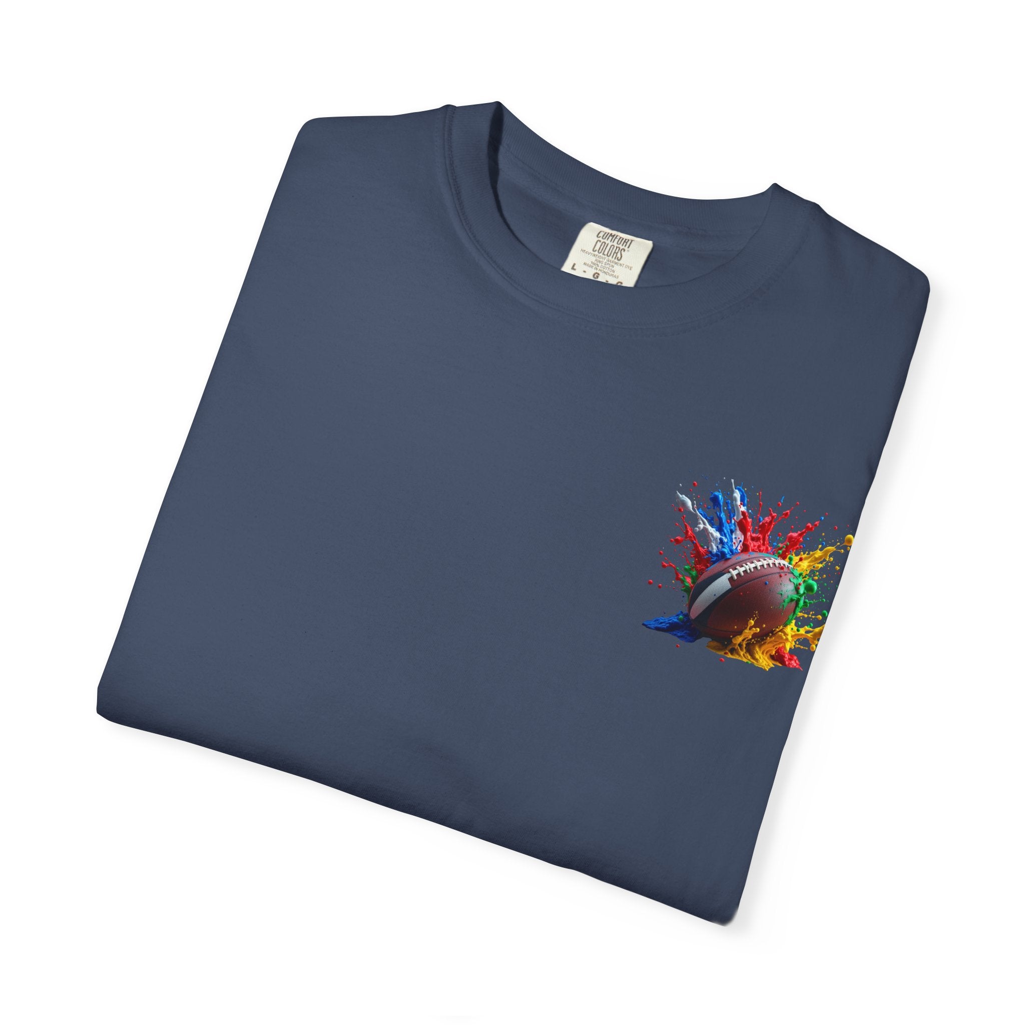 Rugby Ball Graphic T-Shirt, Unisex Vintage Tee, Perfect for Festivals, Beach Days, and Casual Wear, Gift for Sun Lovers