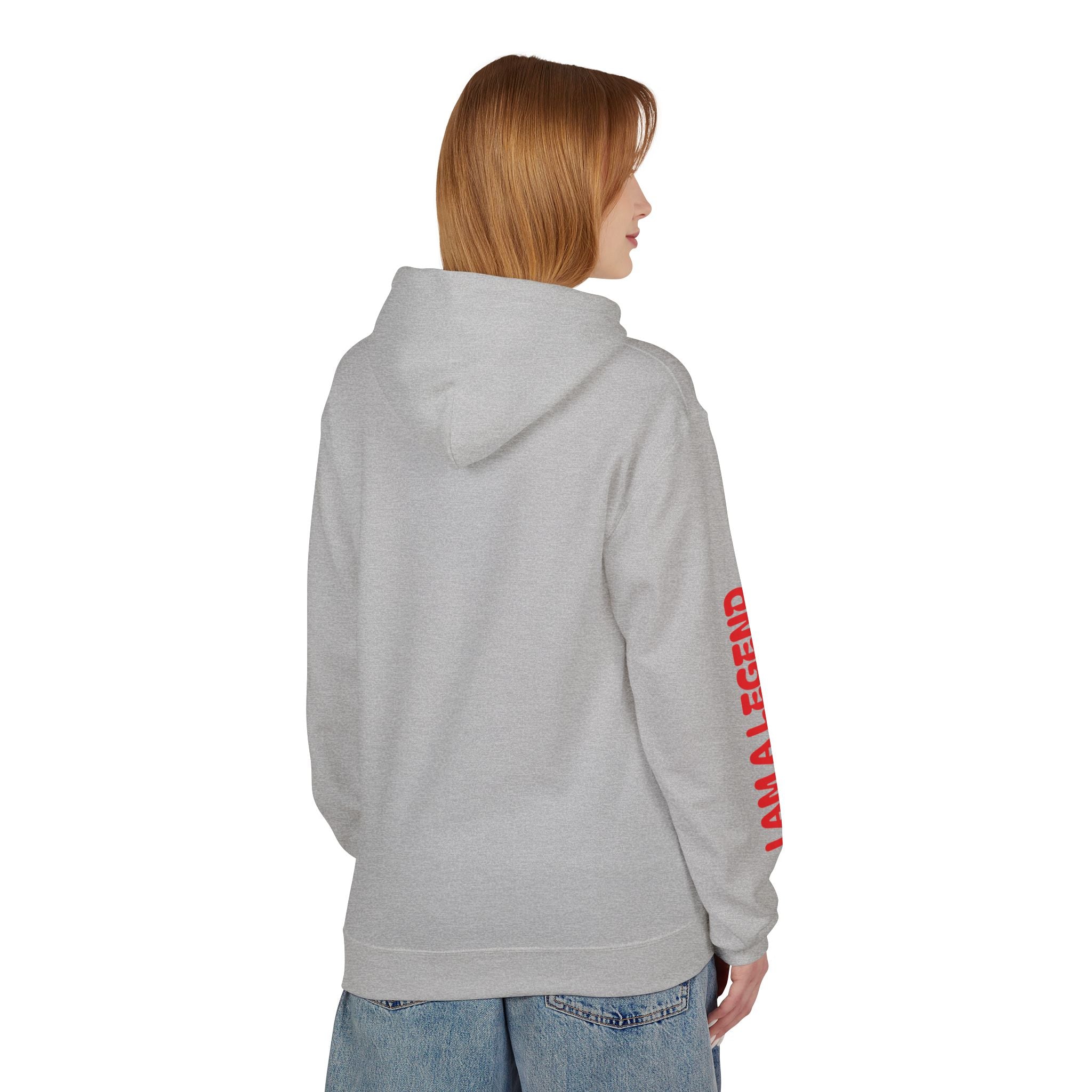 Legendary Spirit Hoodie - Unisex Fleece Sweatshirt, Motivational Gift, Trendy Streetwear, Perfect for Casual Days, Unique Statement Piece