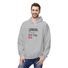 Stylish Travel Cities Hoodie - London, Paris, New York Design, Cozy Unisex Sweatshirt, Travel Lover Gift, Trendy Fashion