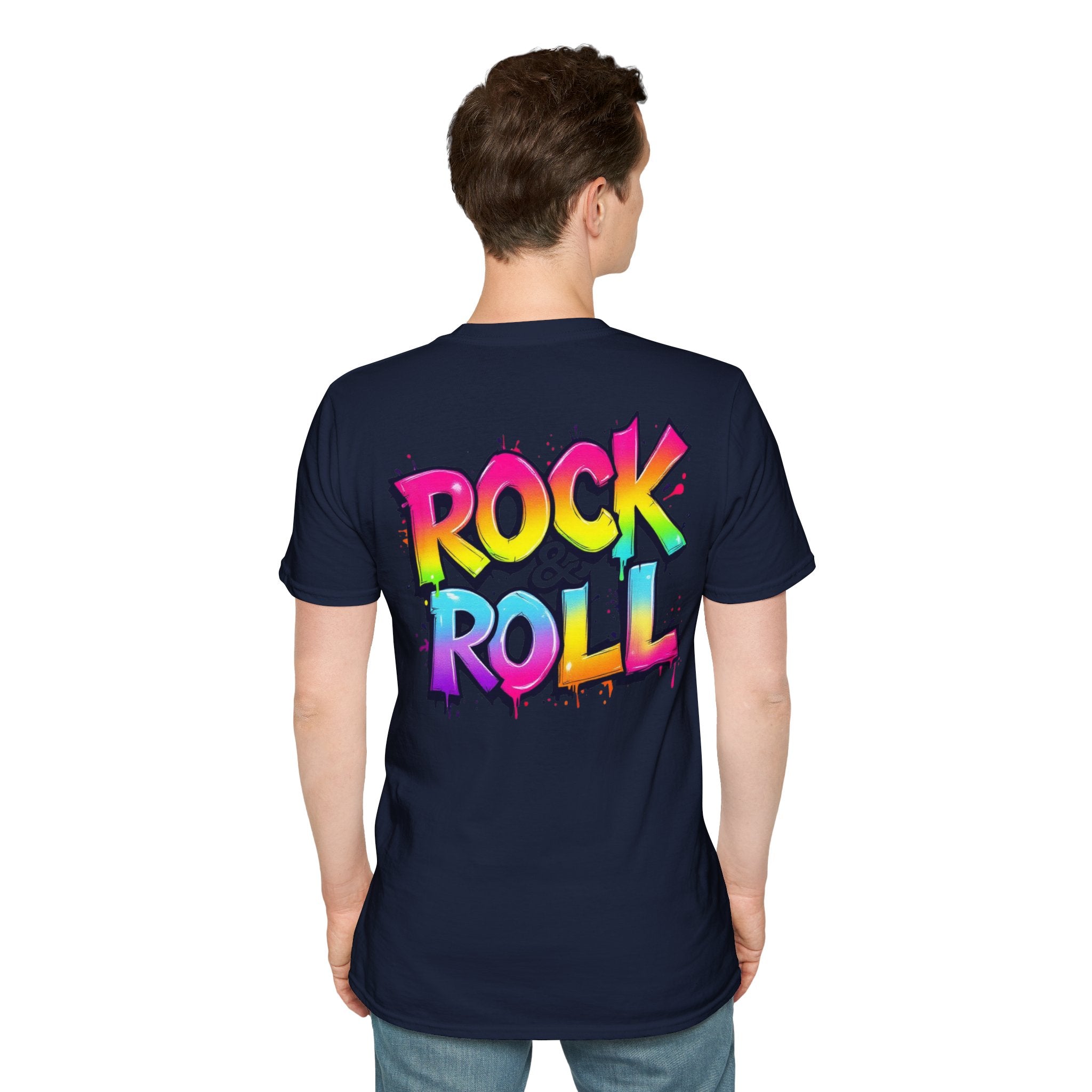 Colorful Rock & Roll Unisex T-Shirt, Vintage Music Tee, Festival Shirt, Gift for Music Lovers, Concert Apparel