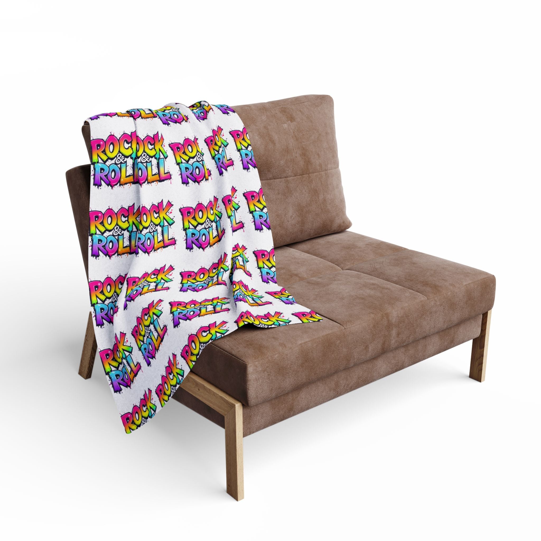 Rock & Roll Arctic Fleece Blanket, Cozy Throw, Music Lover Gift, Vibrant Decor, Concert Merchandise, Unique Home Accessory