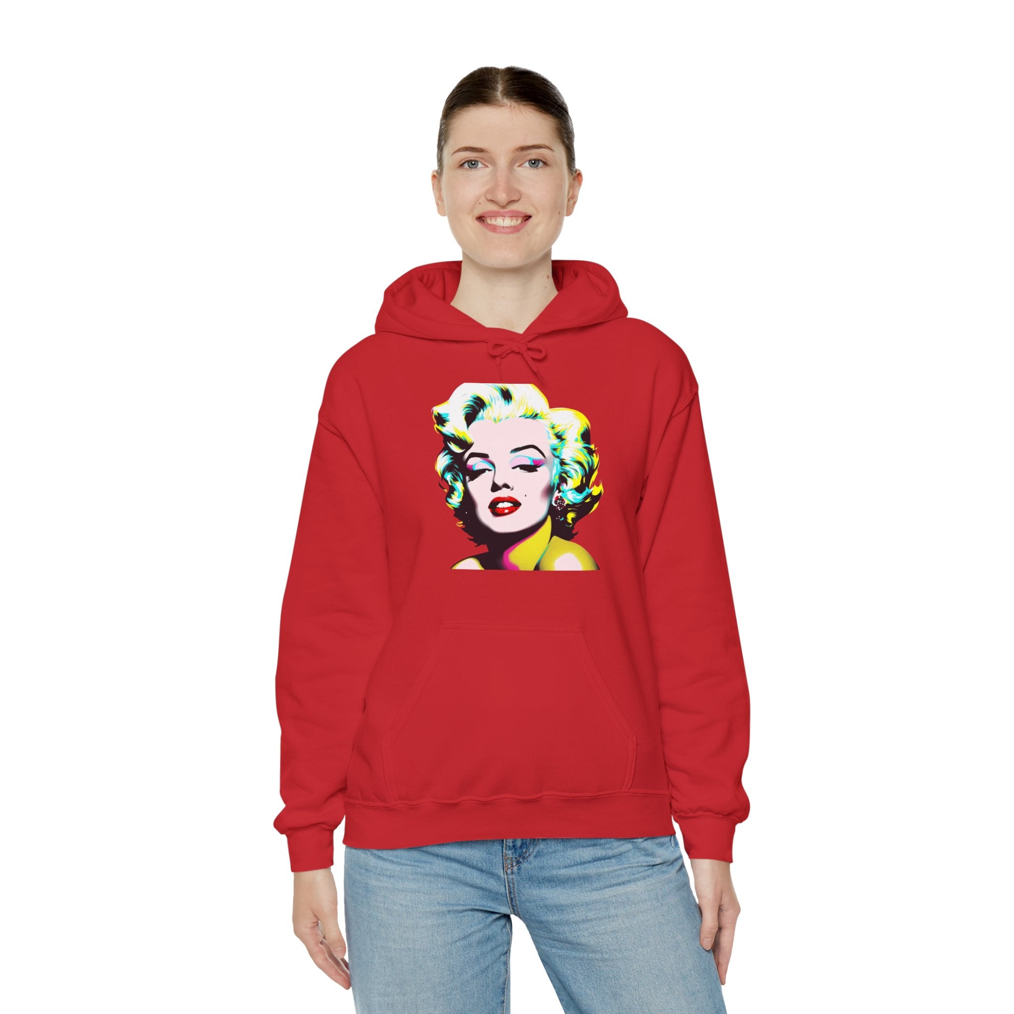 Colorful Marilyn Monroe Sweatshirt, Retro Hoodie, Pop Art Sweater, Unisex Lounge Wear, Gift for Art Lovers, Fashion Statement