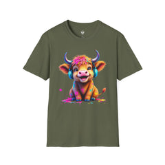 Cute Cow Graphic T-Shirt, Fun Animal Tee, Unisex Casual Wear, Gift for Cow Lovers, Trendy Summer Shirt