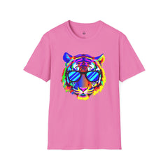 Colorful Tiger Graphic T-Shirt, Fun Apparel, Gift for Animal Lovers, Casual Wear, Summer Fashion, Festival Outfit
