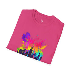 Vibrant Abstract Art T-Shirt | Unisex Graphic Tee, Casual Wear, Birthday Gift, Art Lovers Gift, Unique Fashion Statement