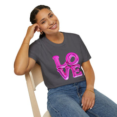 Love Balloon Graphic Unisex T-Shirt, Cute Couples Apparel, Valentine's Day Gift, Casual Wear, Trendy Gift Idea, Statement Tee