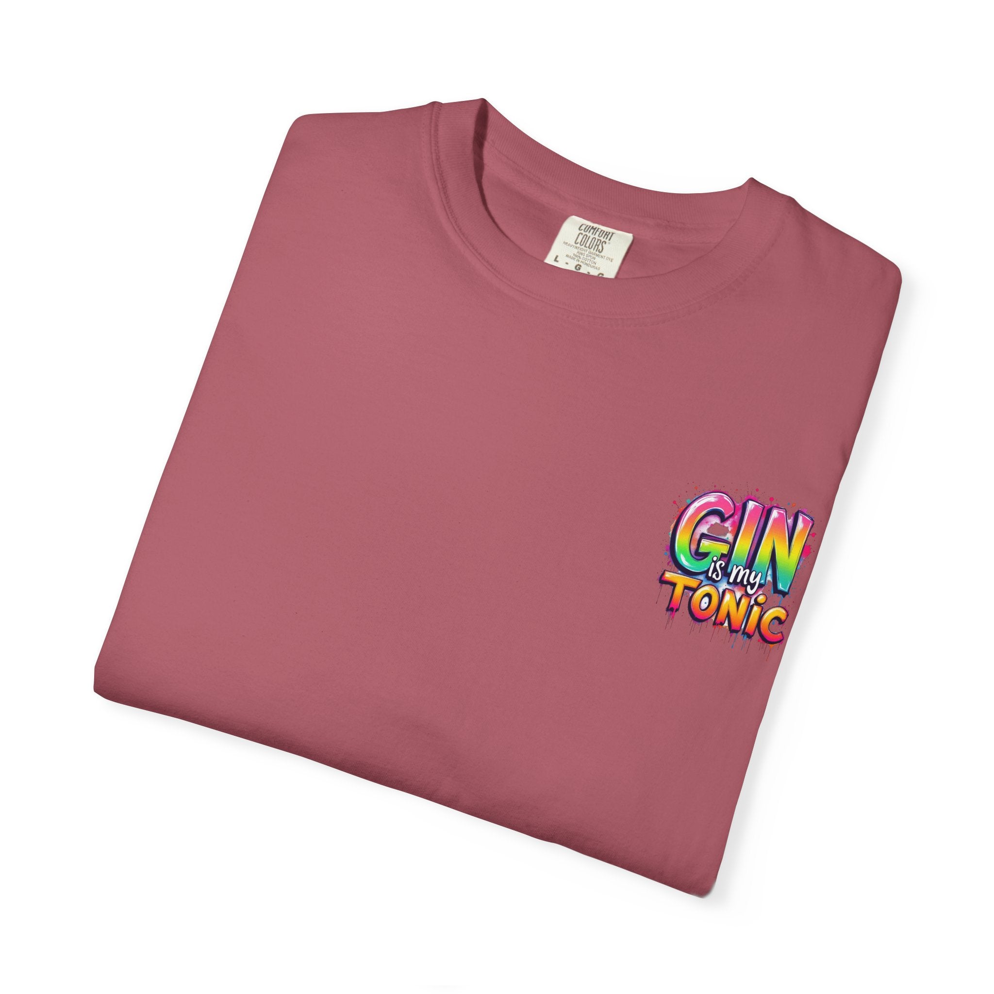 Gin is my Tonic Graphic T-Shirt, Unisex Vintage Tee, Perfect for Festivals, Beach Days, and Casual Wear, Gift for Sun Lovers