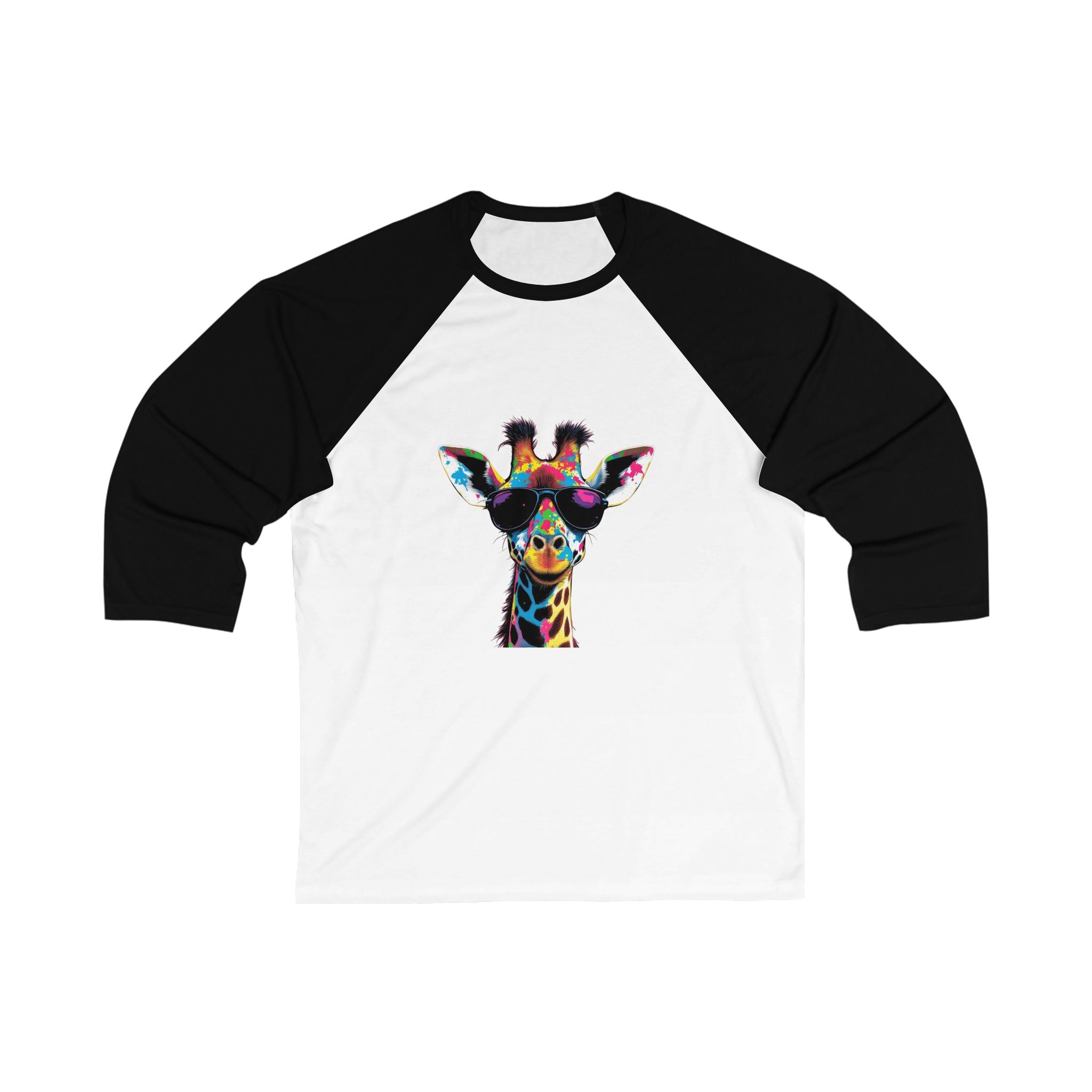 Colorful Giraffe Baseball Tee, Unisex 3/4 Sleeve Shirt, Fun Animal Tee, Gift for Wildlife Lovers, Unique Graphic Top, Perfect for [...]