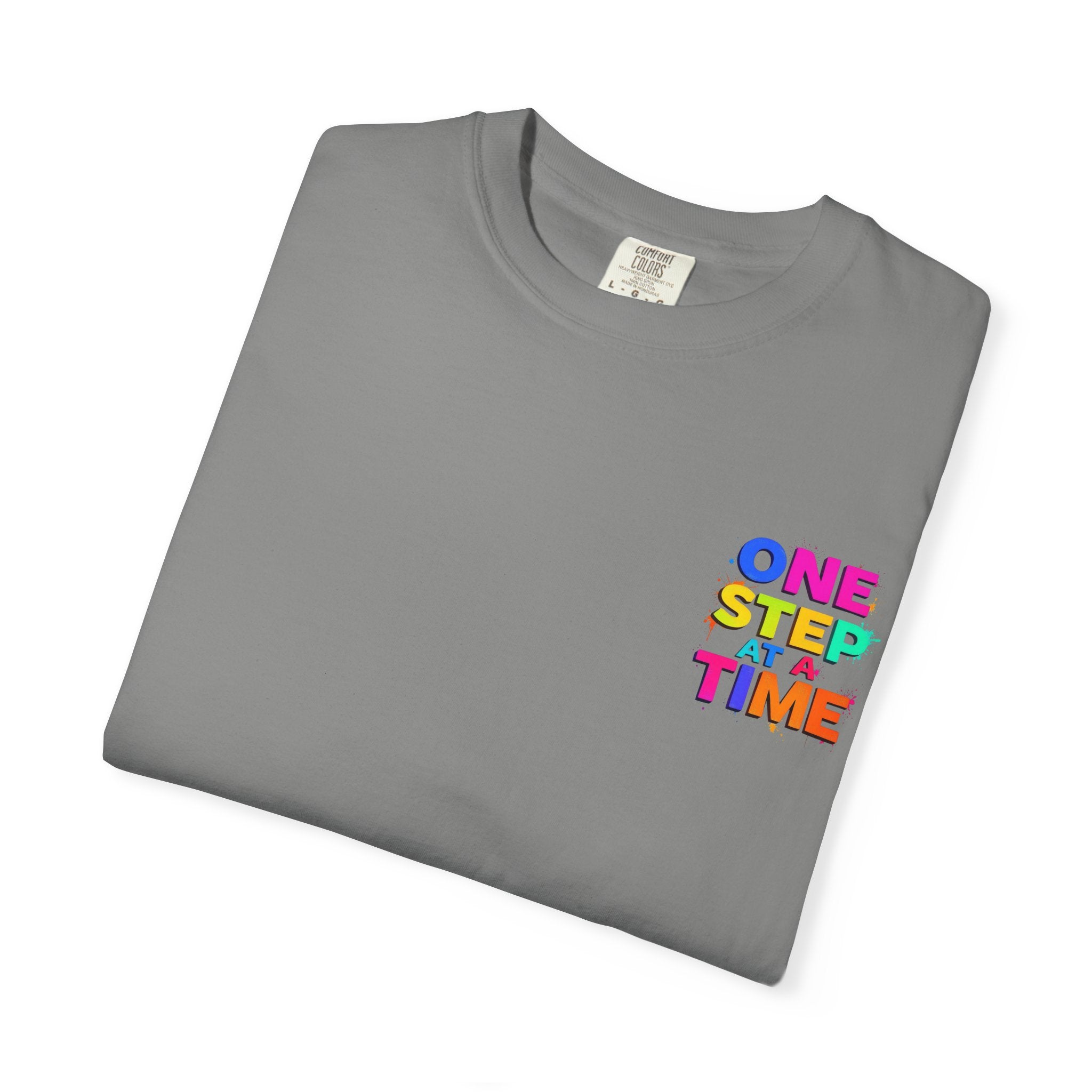 One Step at a Time Graphic T-Shirt, Unisex Vintage Tee, Perfect for Festivals, Beach Days, and Casual Wear, Gift for Sun Lovers