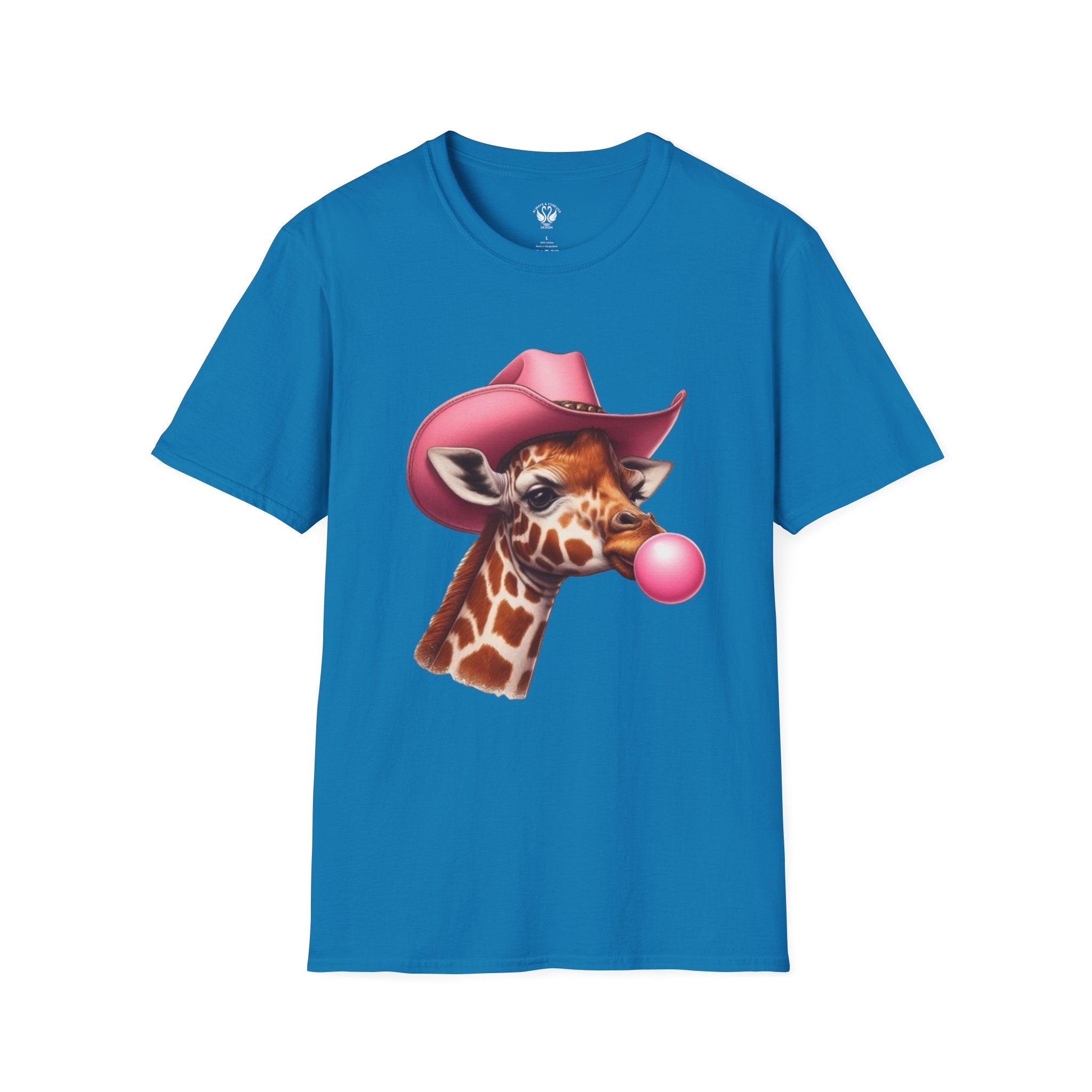 Whimsical Giraffe T-Shirt, Fun Casual Tee, Gifts for Animal Lovers, Birthday Apparel, Cute Graphic Shirt