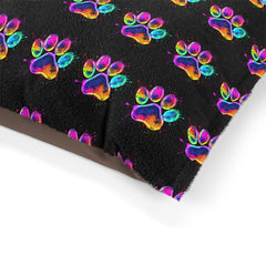 Colorful Paw Print Pet Bed - Cozy and Stylish Dog Bed for Pet Lovers