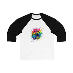 Colorful Compass Sign Baseball Tee, Unisex T-Shirt, Boho Clothing, Summer Festival Wear, Gift for Him/Her