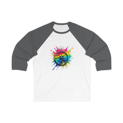 Colorful Compass Sign Baseball Tee, Unisex T-Shirt, Boho Clothing, Summer Festival Wear, Gift for Him/Her