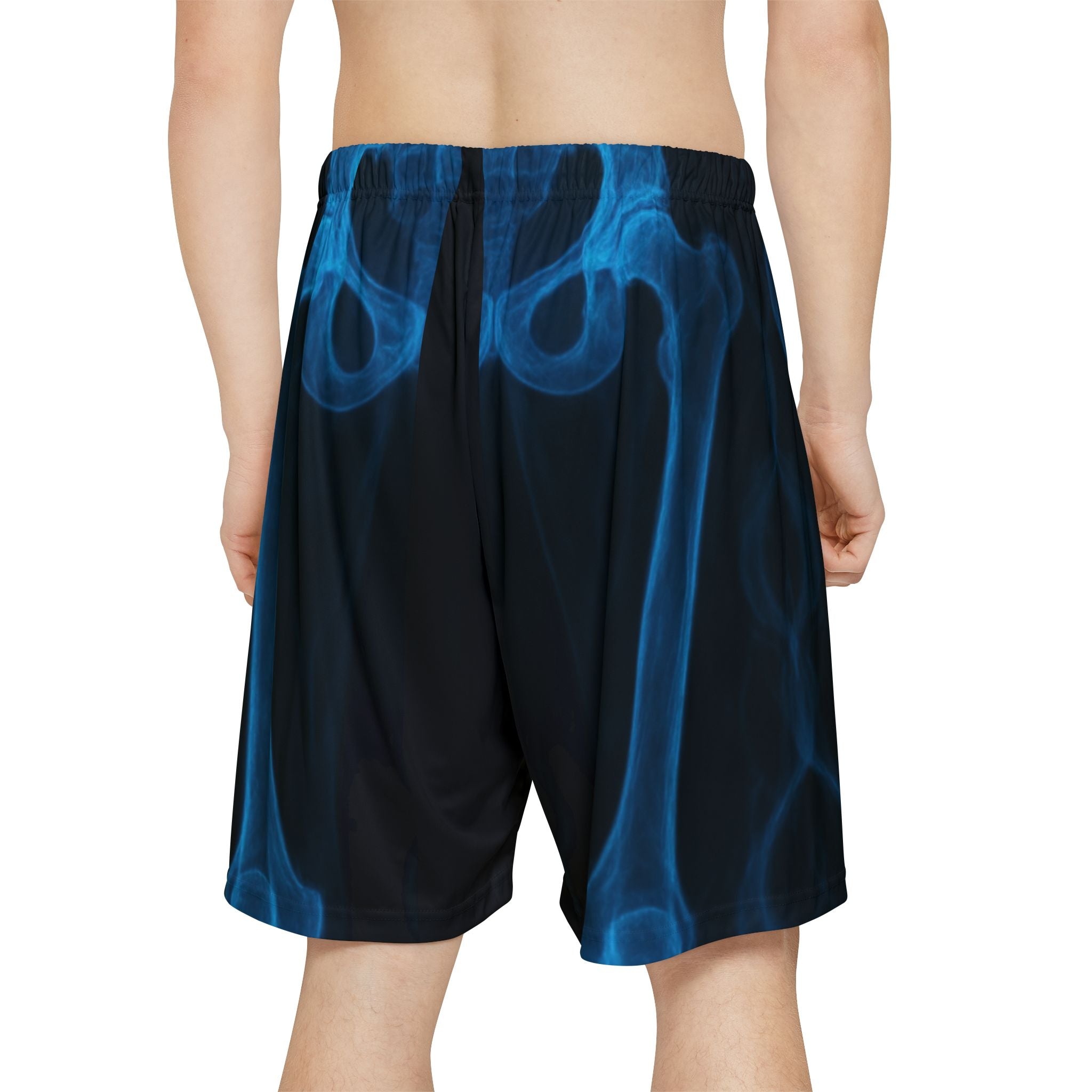 Blue Smoke Men's Sports Shorts - Athletic Gear, Activewear, Gym Shorts, Summer Apparel, Unique Sportswear