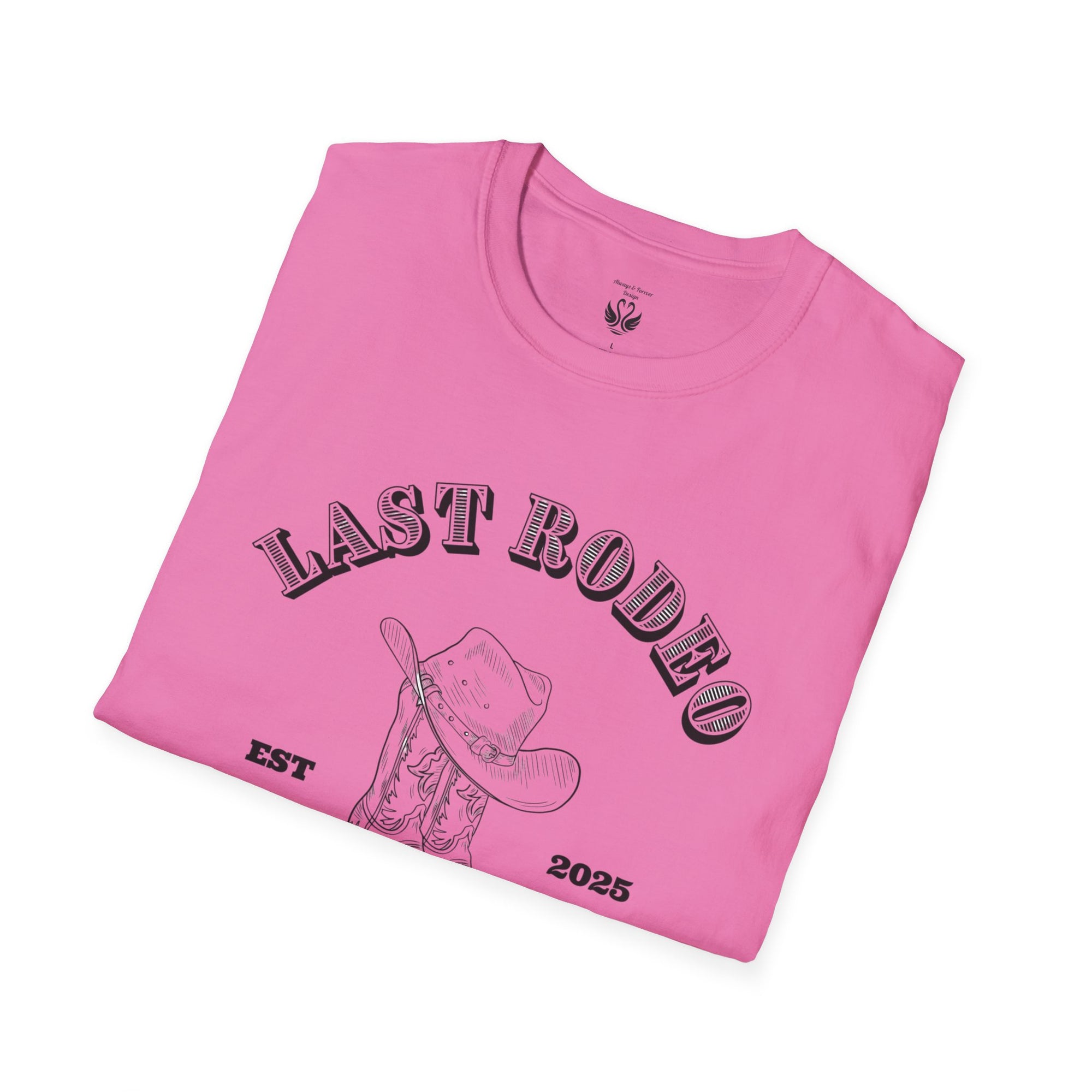 Last Rodeo Unisex Softstyle T-Shirt, Vintage Western Tee, Country Music Shirt, Nashville Souvenir, Festival Apparel