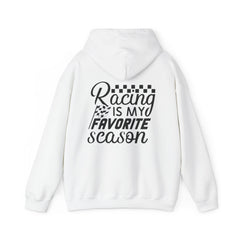 Racing-Themed Hooded Sweatshirt, Ideal for Race Fans, Comfortable, Casual Wear, Great Gift for Motorsports Enthusiasts, Unisex Design