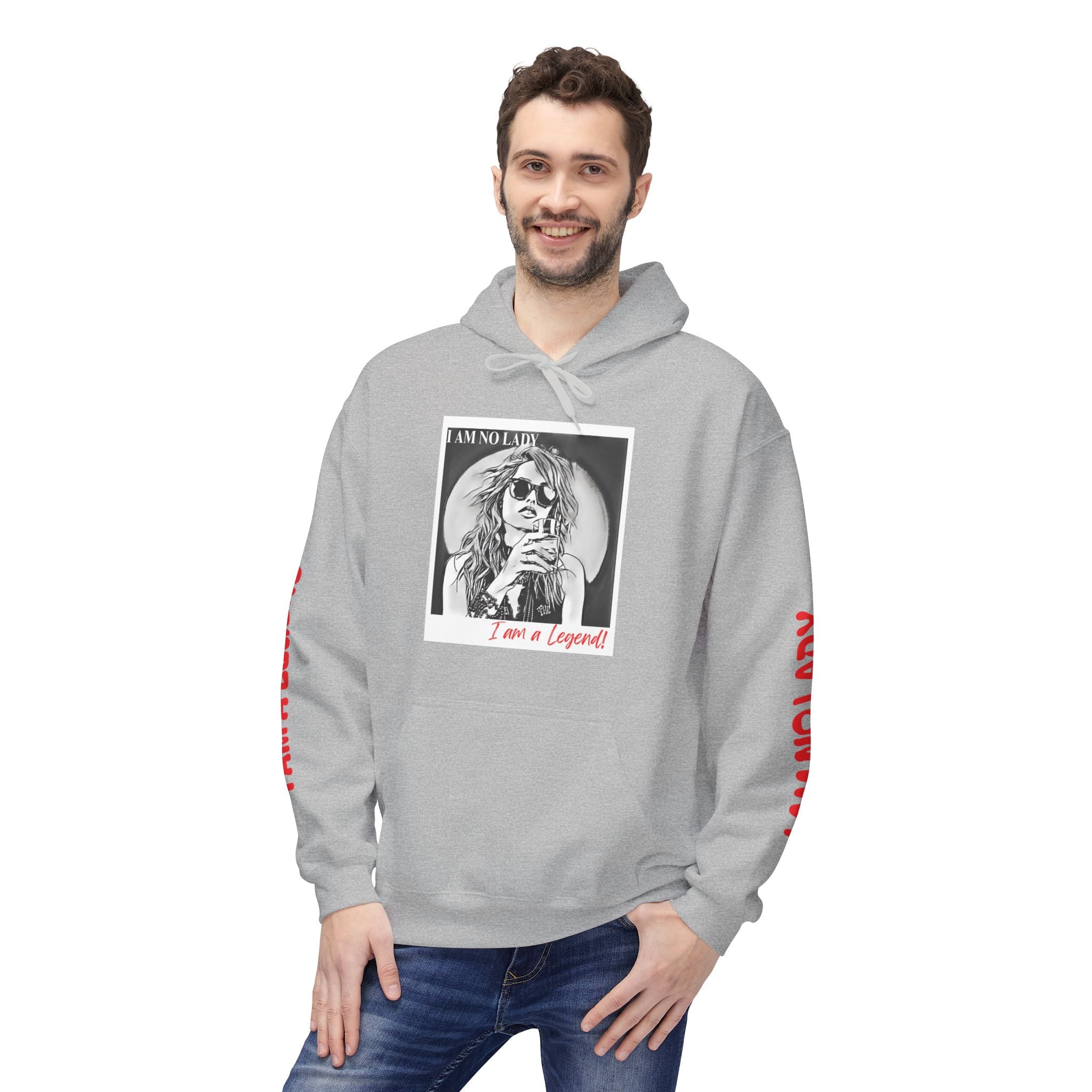 Legendary Spirit Hoodie - Unisex Fleece Sweatshirt, Motivational Gift, Trendy Streetwear, Perfect for Casual Days, Unique Statement Piece