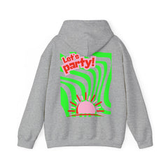 Colorful Party-Themed Hooded Sweatshirt – Perfect for Celebrations, Casual Wear, Gifts, Festivals, Unisex Style