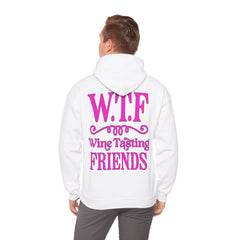 W.T.F. Wine Tasting Friends Hoodie - Unisex Heavy Blend Sweatshirt for Wine Lovers, Gift for Friends, Cozy Apparel for Tastings, Wine [...]