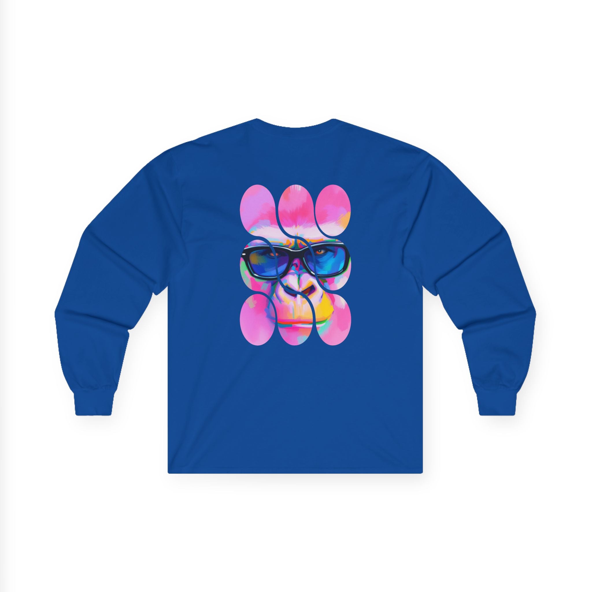 Vibrant Art-Inspired Long Sleeve Tee, Colorful T-Shirt for Artists, Gift for Birthdays, Casual Wear, Festival Outfit, Unique Graphic Tee