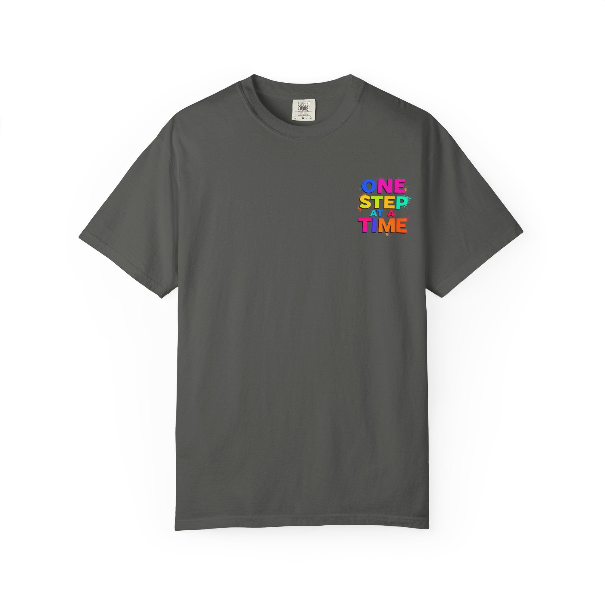 One Step at a Time Graphic T-Shirt, Unisex Vintage Tee, Perfect for Festivals, Beach Days, and Casual Wear, Gift for Sun Lovers
