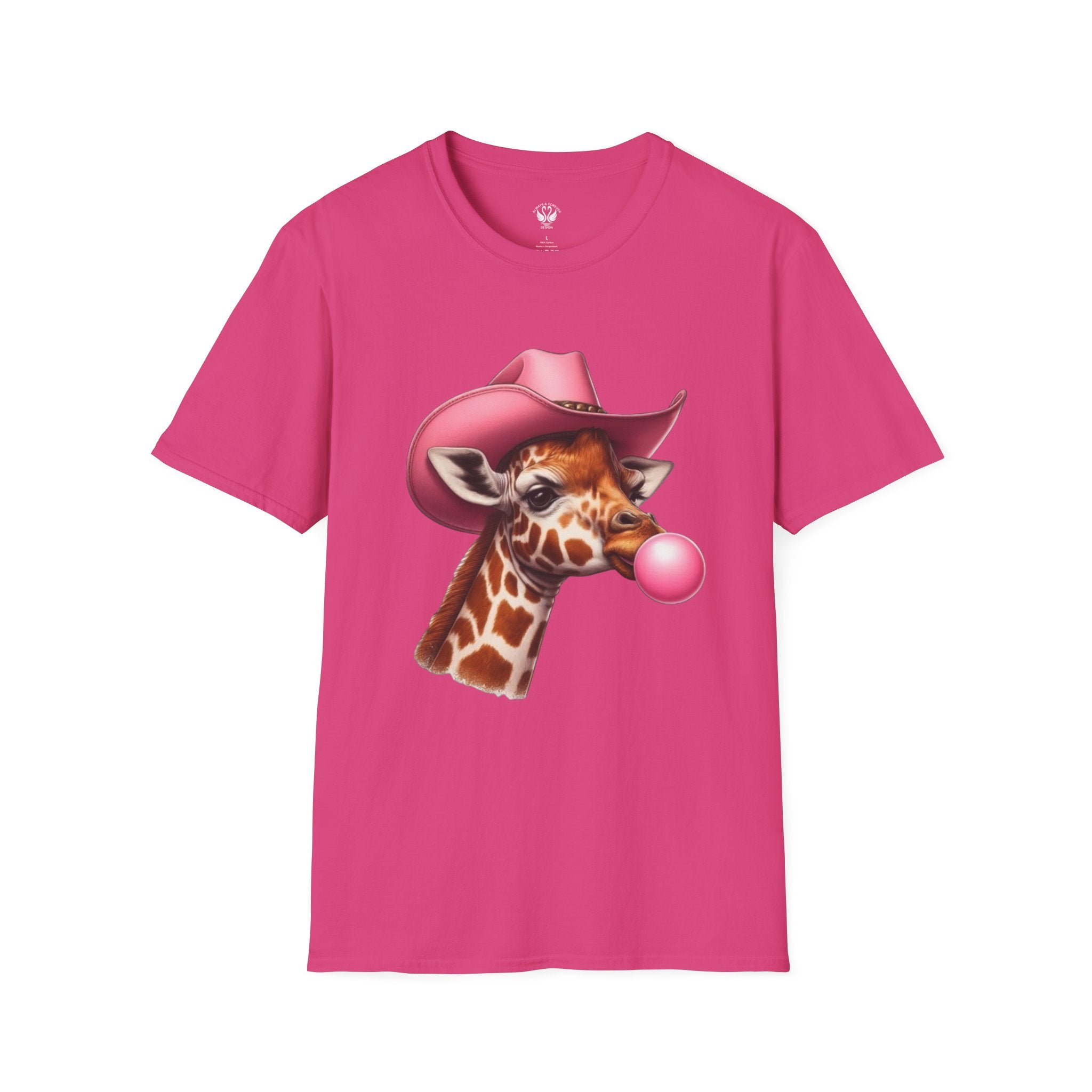 Whimsical Giraffe T-Shirt, Fun Casual Tee, Gifts for Animal Lovers, Birthday Apparel, Cute Graphic Shirt