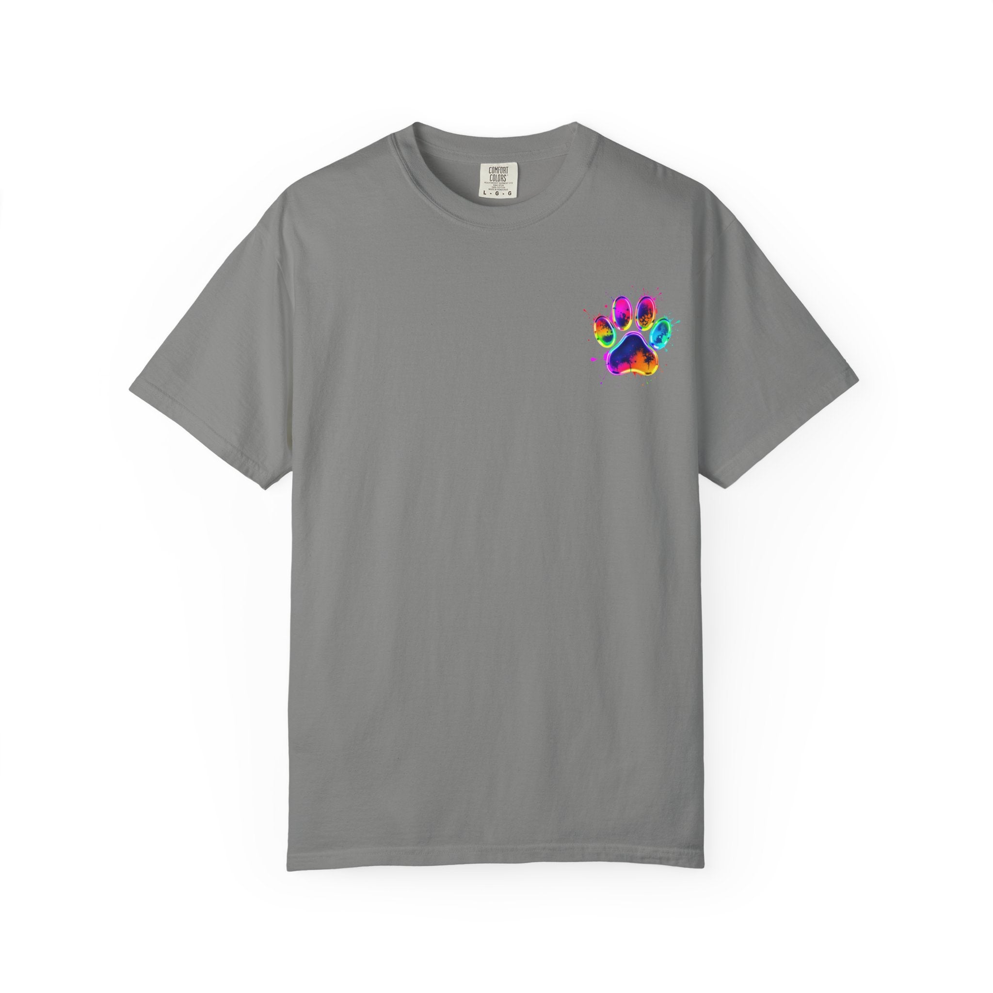 Paw print Graphic T-Shirt, Unisex Vintage Tee, Perfect for Festivals, Beach Days, and Casual Wear, Gift for Sun Lovers