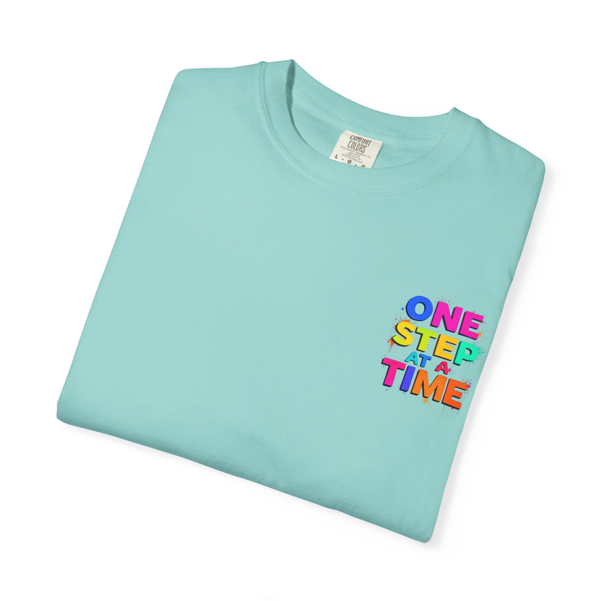 One Step at a Time Graphic T-Shirt, Unisex Vintage Tee, Perfect for Festivals, Beach Days, and Casual Wear, Gift for Sun Lovers