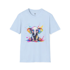 Cute Elephant Graphic T-Shirt, Fun Animal Tee, Gift for Animal Lovers, Casual Wear, Birthday, Eco-Friendly Cotton