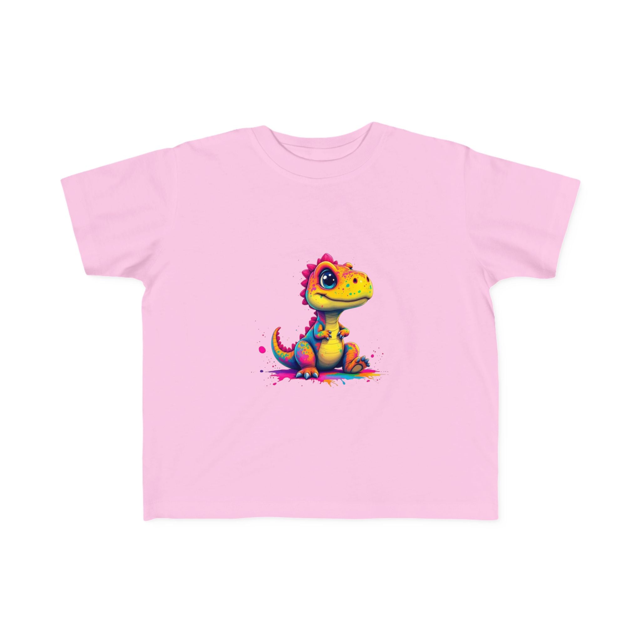 Cute Dinosaur Toddler Tee - Colorful Kids Jersey T-Shirt