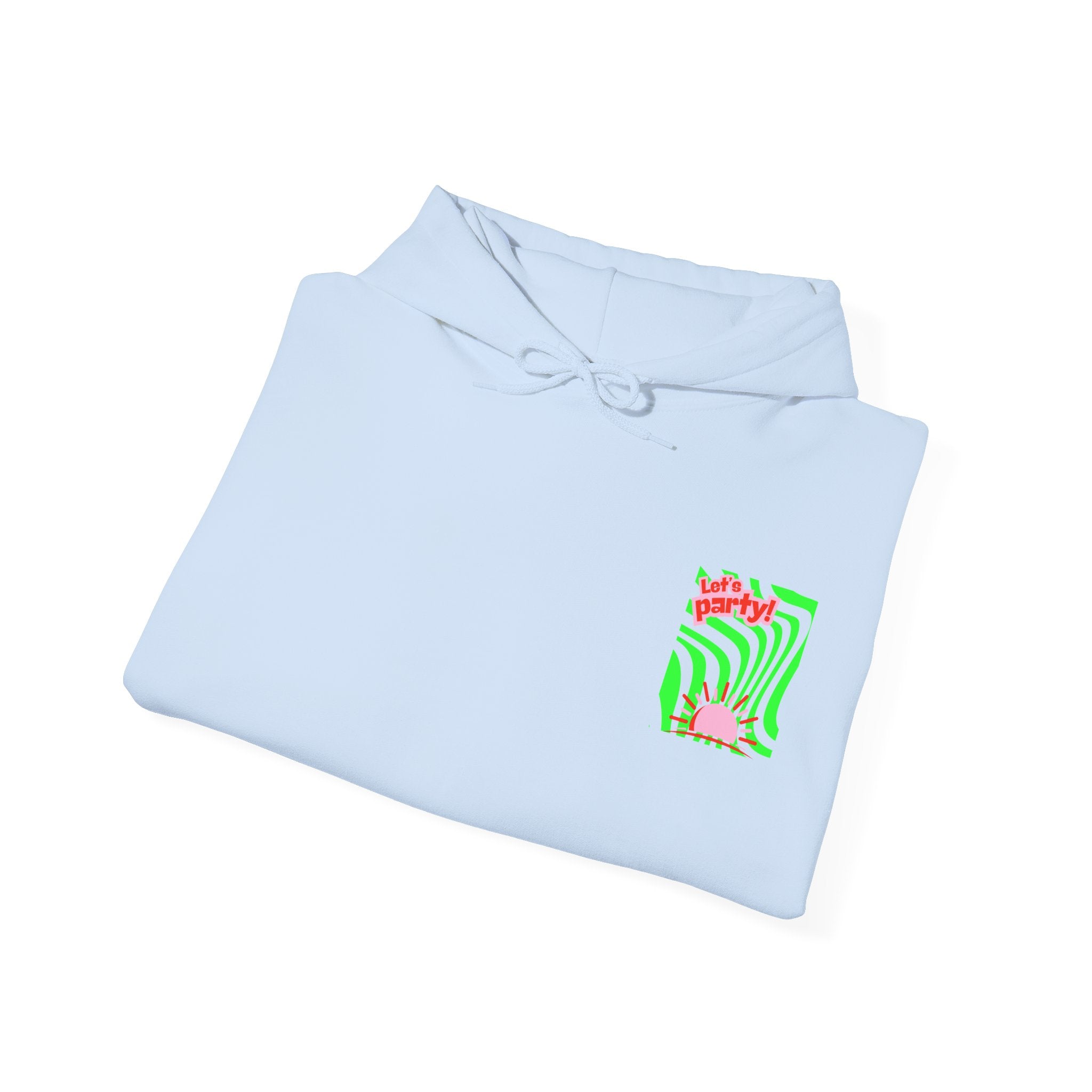 Colorful Party-Themed Hooded Sweatshirt – Perfect for Celebrations, Casual Wear, Gifts, Festivals, Unisex Style