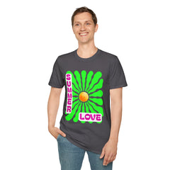 Retro Summer Love T-Shirt | Unisex, Colorful Graphic Tee, Perfect for Festivals, Beach Days, and Summer Celebrations
